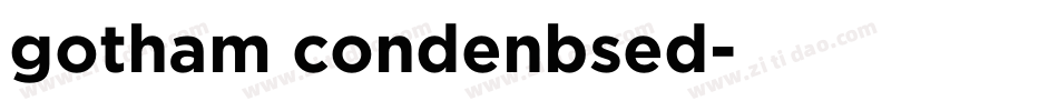 gotham condenbsed字体转换